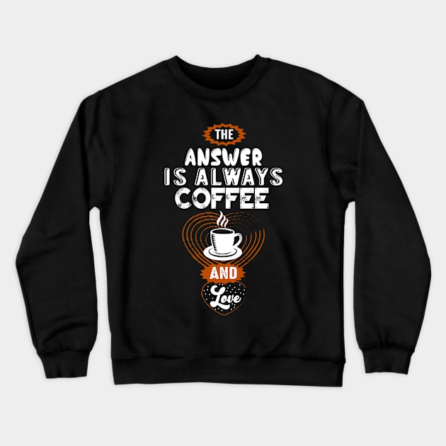 Espresso Crewneck Sweatshirt by Alvd Design